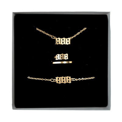 888 Angel Number Jewelry Set