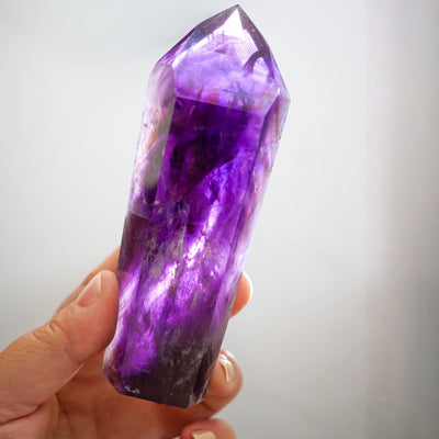 AA-Grade Dark Amethyst Point