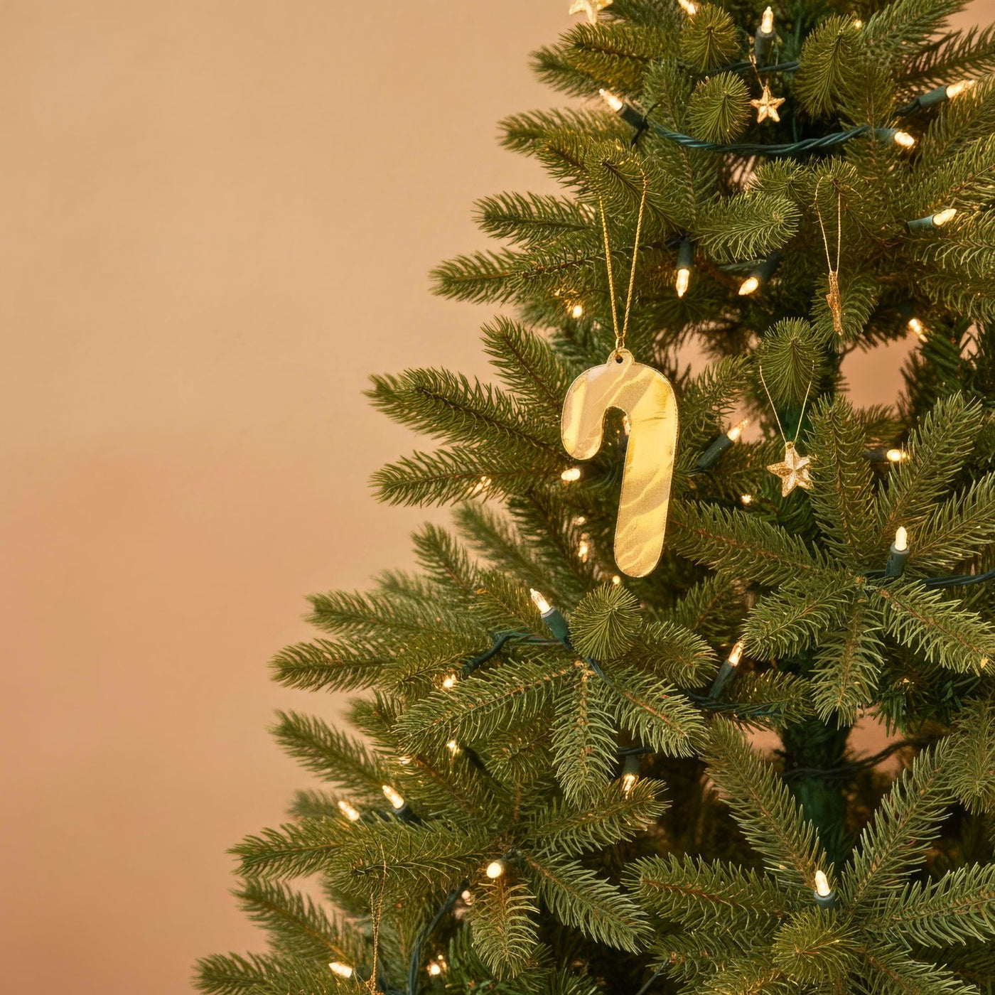 Agate Candy Cane Ornament