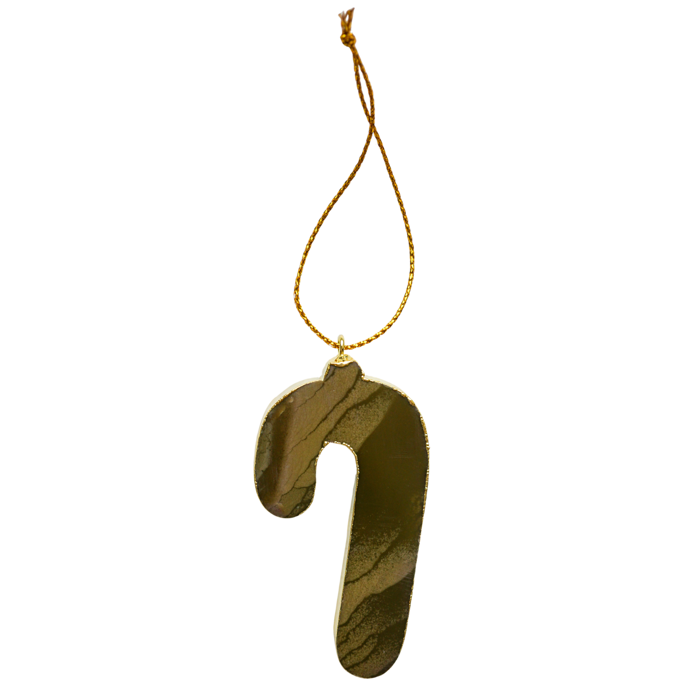 Agate Candy Cane Ornament