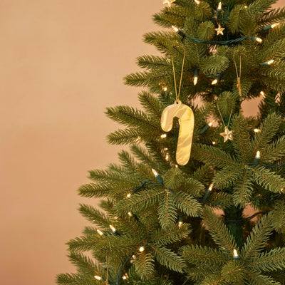 Agate Candy Cane Ornament