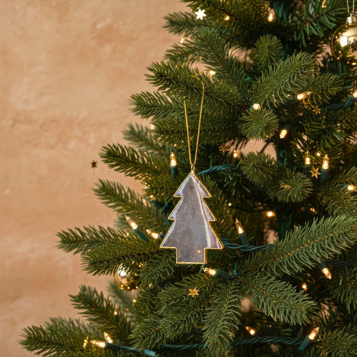 Agate Christmas Tree Ornament