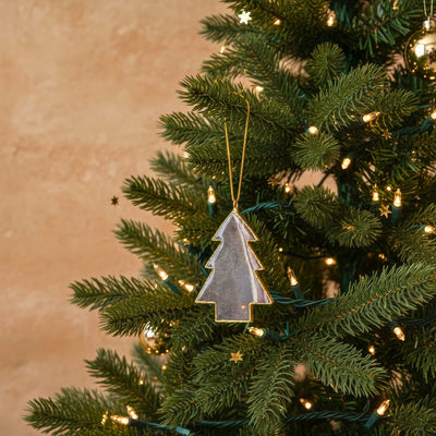 Agate Christmas Tree Ornament
