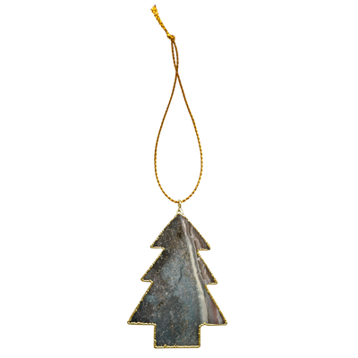 Agate Christmas Tree Ornament