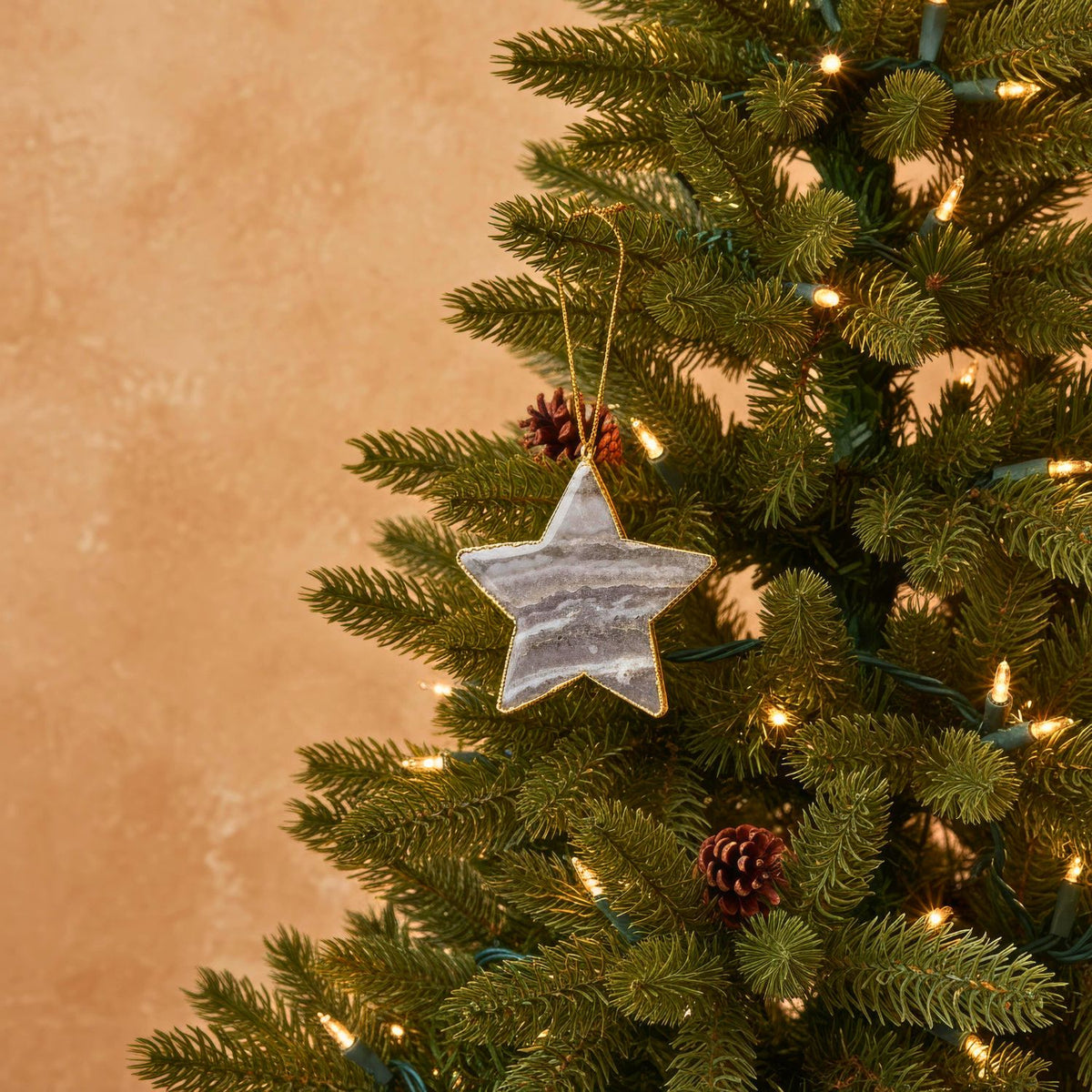 Agate Star Ornament