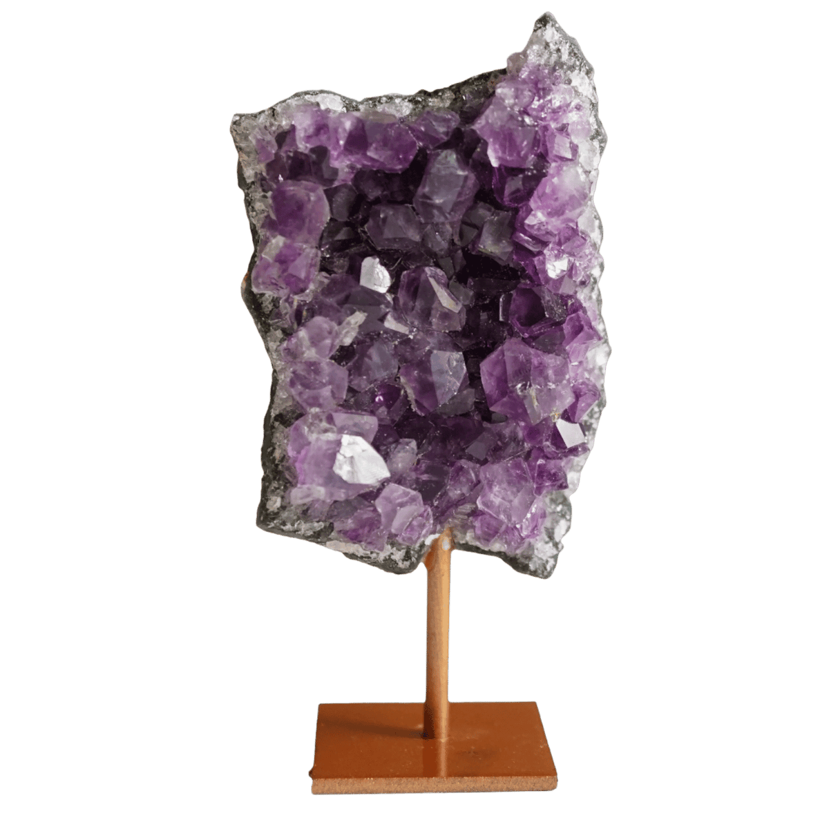 Amethyst Cluster on Copper Stand