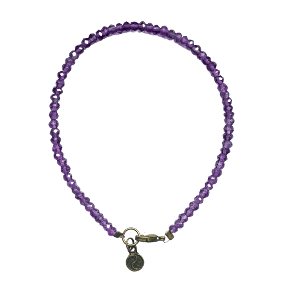 Amethyst Micro Bead Bracelet