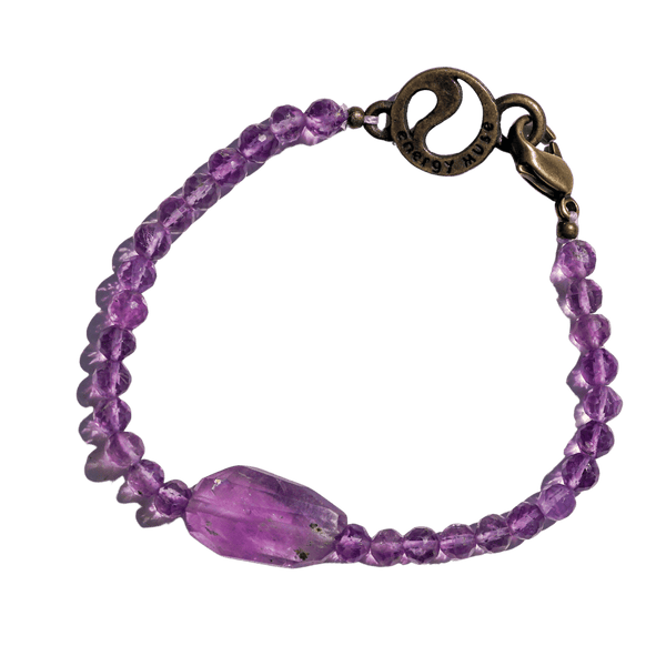 Amethyst Pendant One-of-a-Kind Bracelet