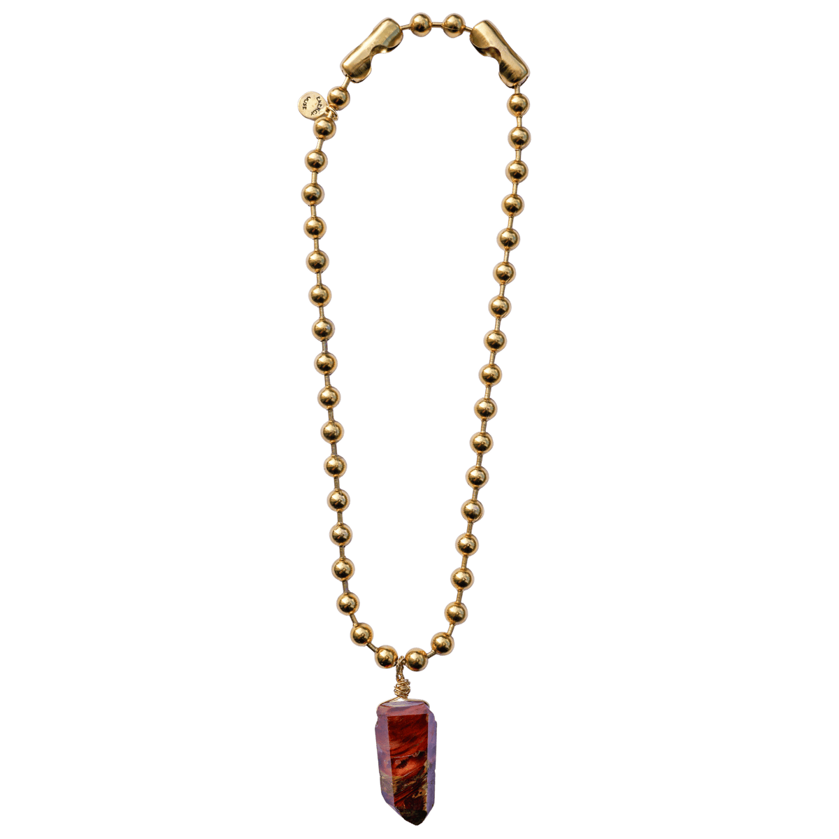 Angel Phantom Quartz Ball Chain Necklace