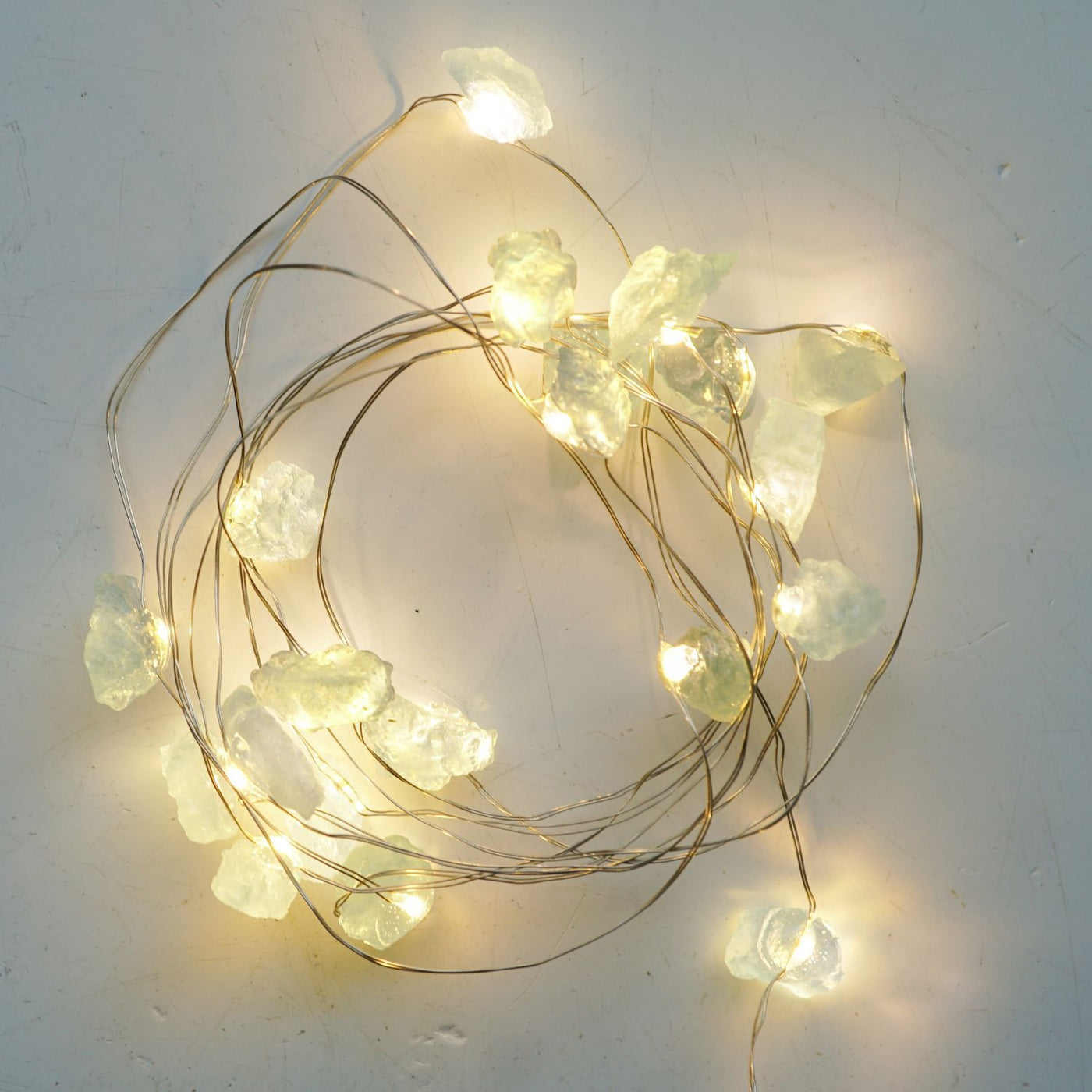 Aquamarine Crystal String Lights