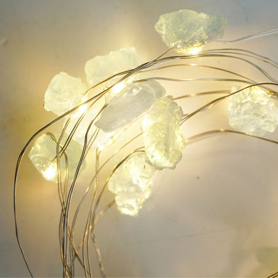 Aquamarine Crystal String Lights