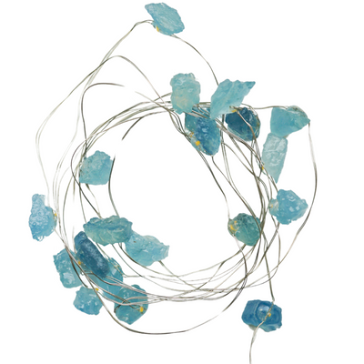 Aquamarine Crystal String Lights