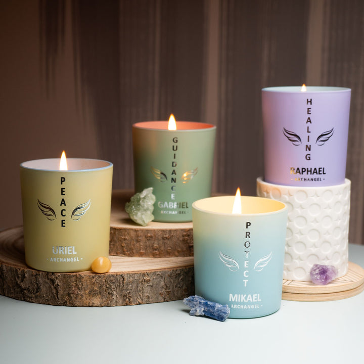 Archangel Uriel Candle | Shop Crystal Candles at Energy Muse