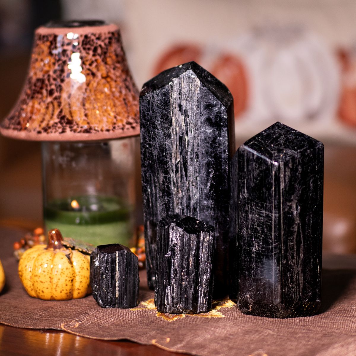 Polished Black Tourmaline Tower