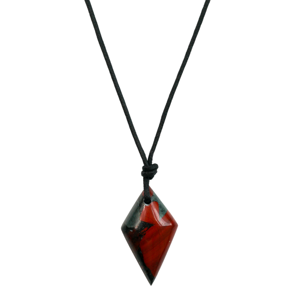 Bloodstone Pendant Necklace
