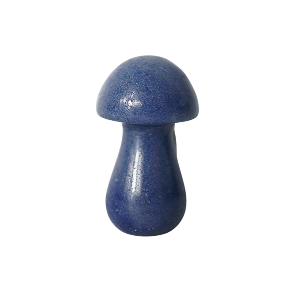 Blue Aventurine Mushroom Car Vent Clip