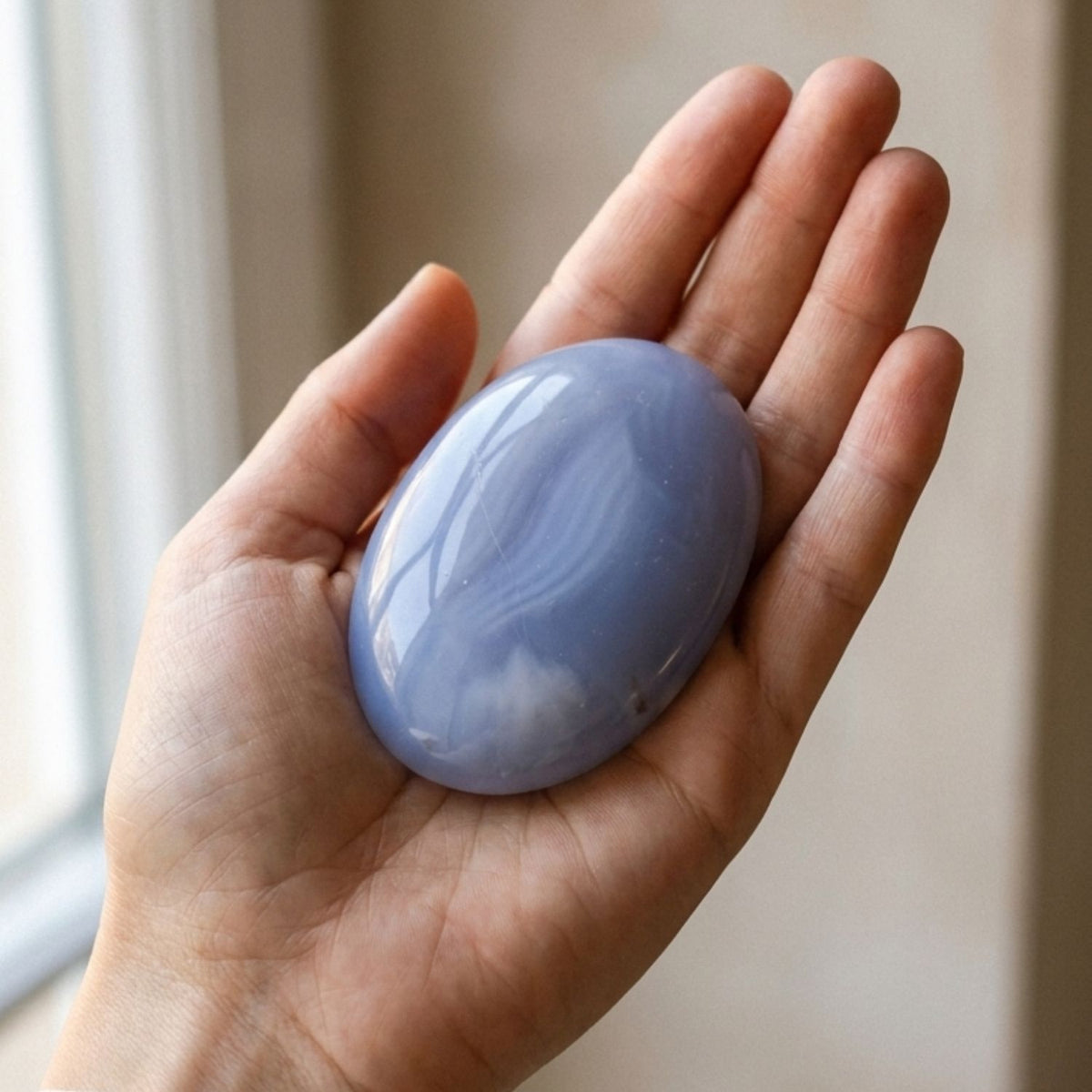 Blue Chalcedony Touchstone