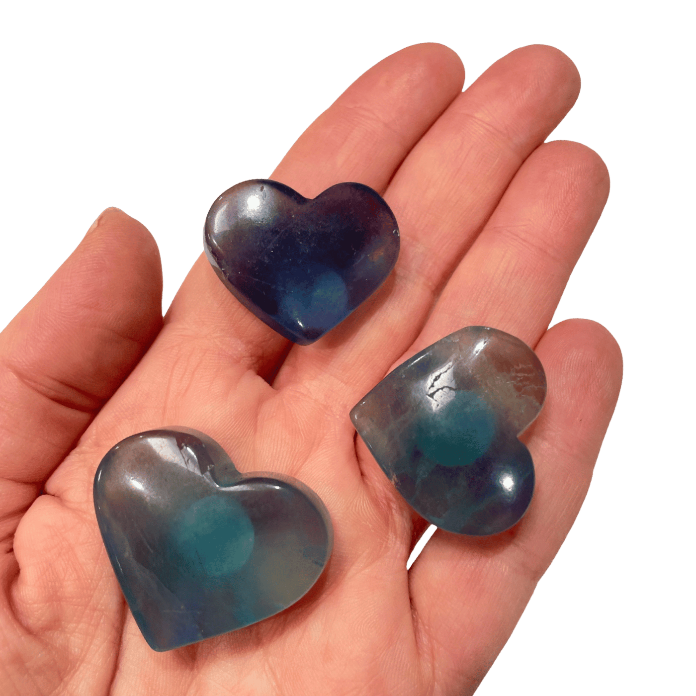 Blue Fluorite Heart