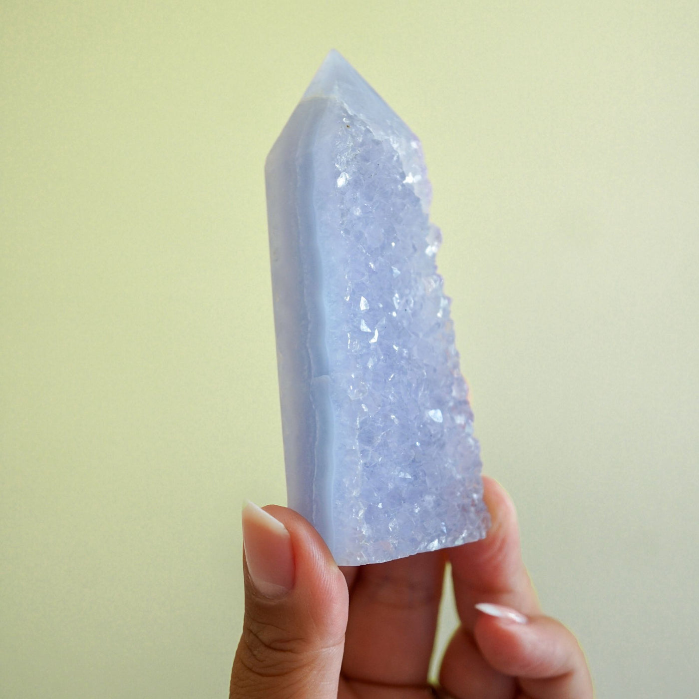 Blue Lace Agate Geode Point