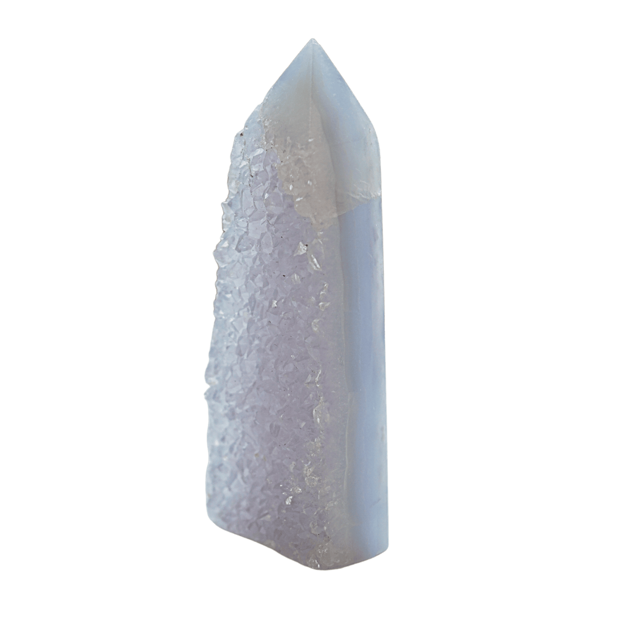 Blue Lace Agate Geode Point
