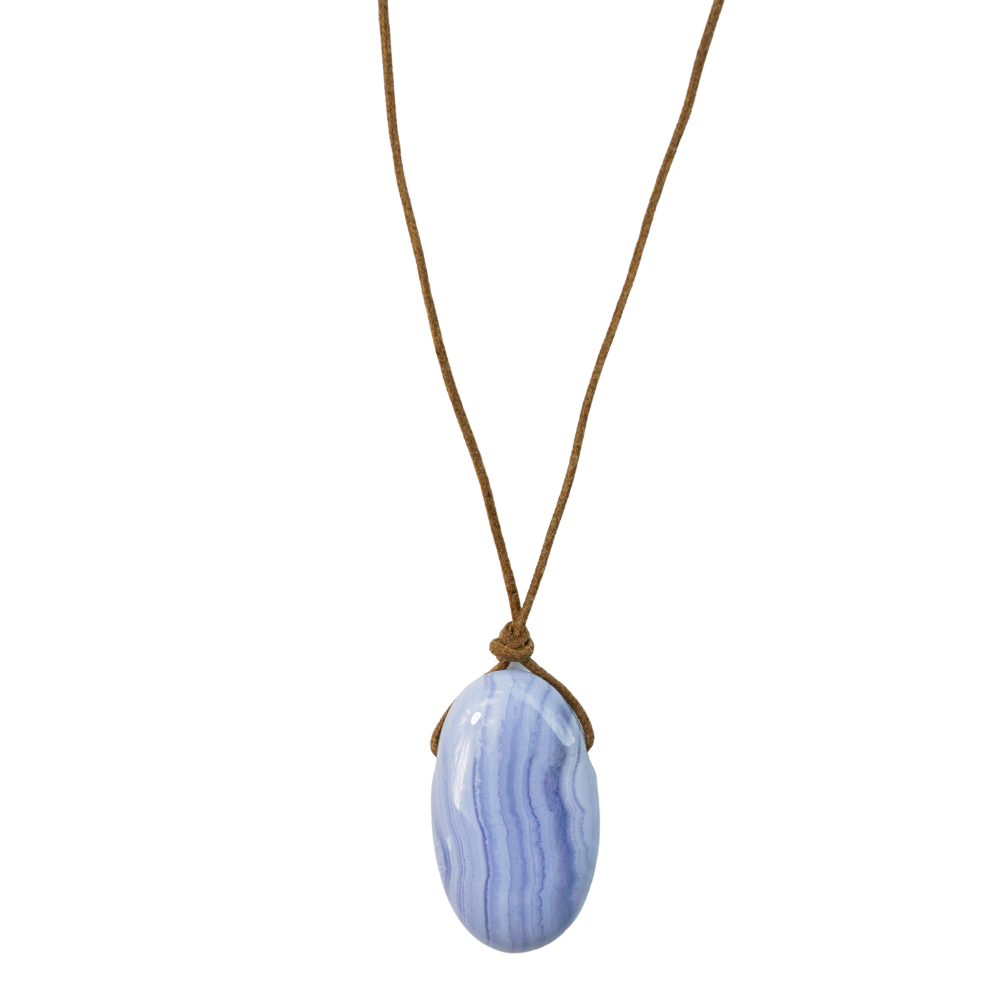 Blue Lace Agate Pendant Necklace