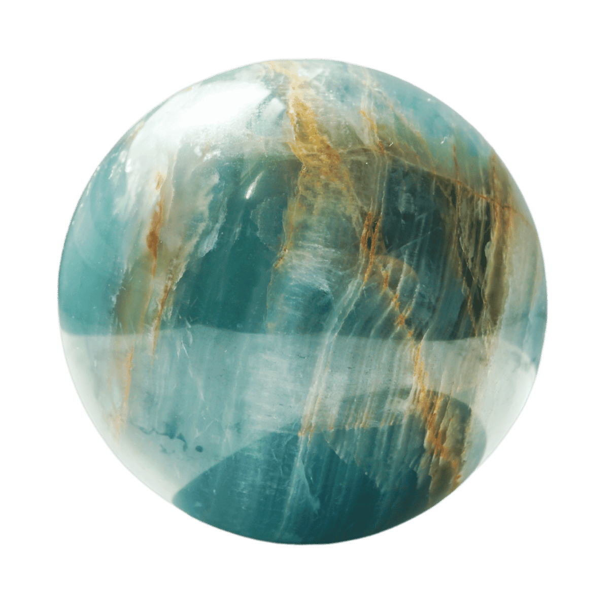 Blue Lemurian Calcite Sphere