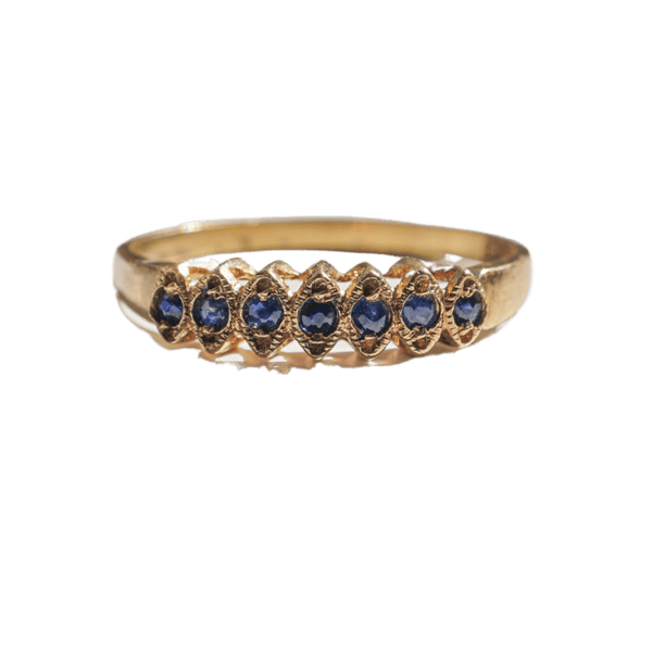 Blue Sapphire Vintage Italian Ring