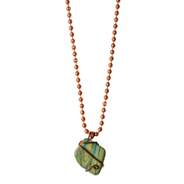 Larsonite Copper Necklace