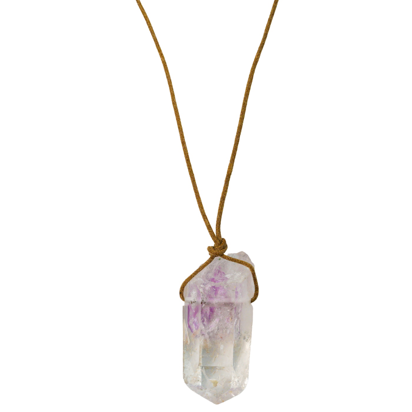 Brandberg Amethyst Pendant Necklace
