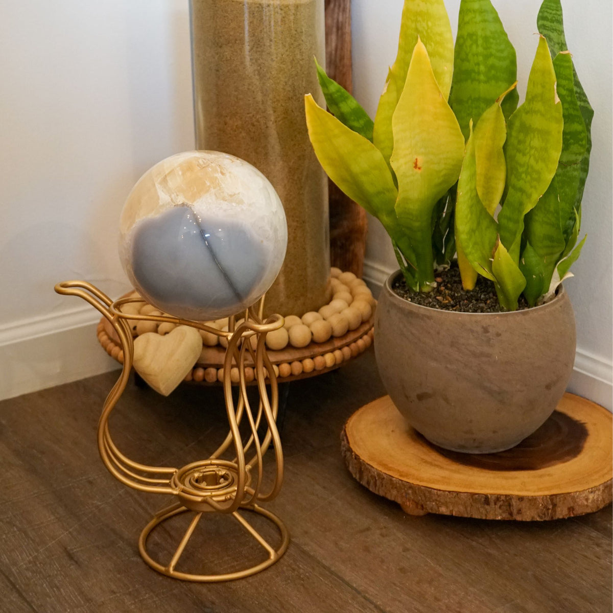 Agate Calcite Sphere • 11lbs