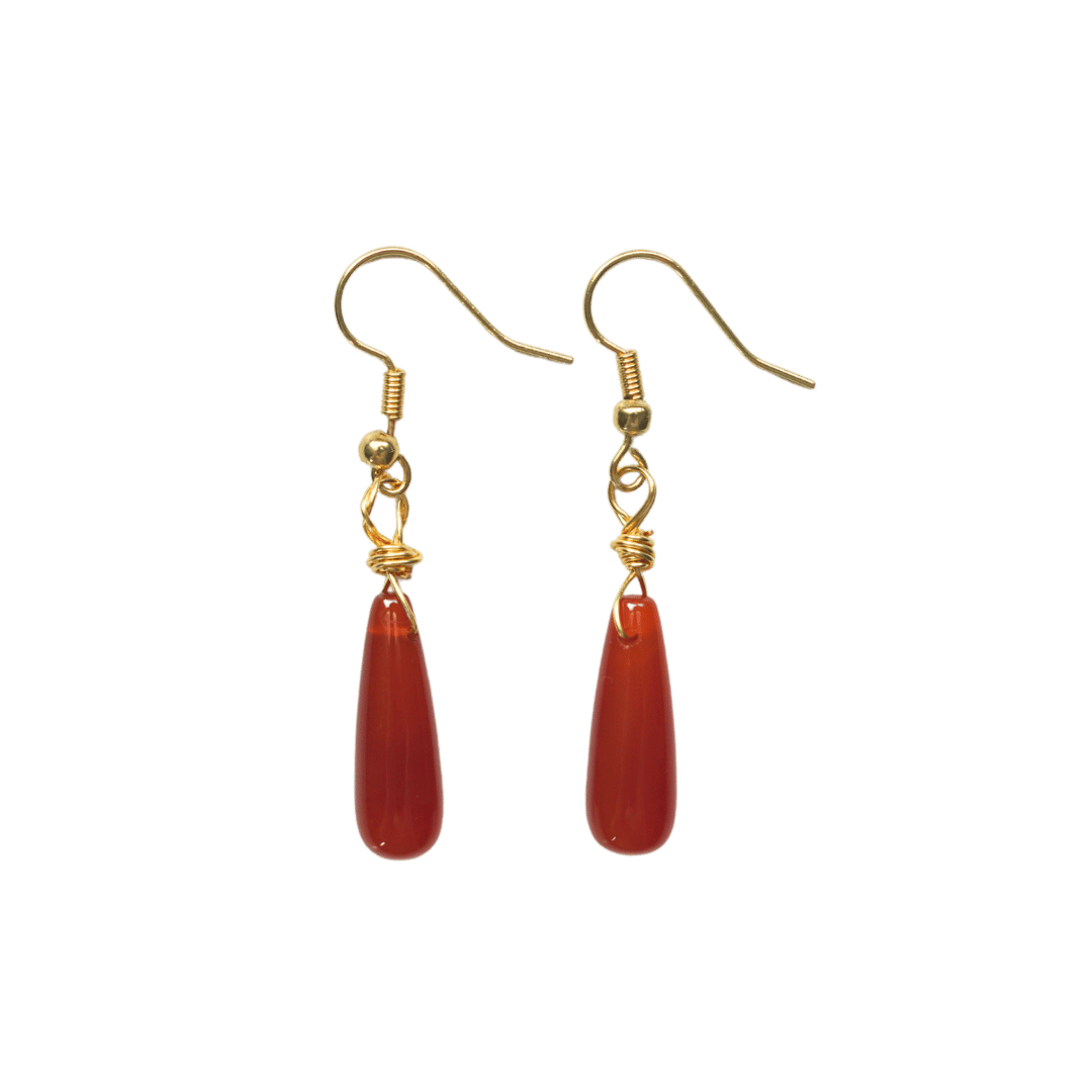Carnelian Drop Earrings