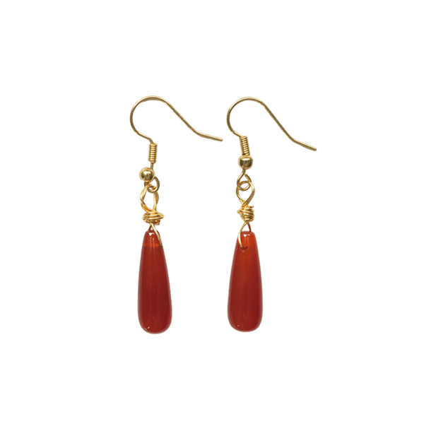 Carnelian Drop Earrings
