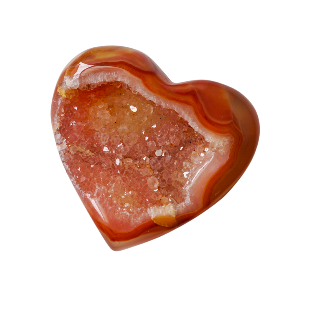 COOL-Ｂ　メサイア　CARNELIAN　ORBIT Carnelian Geode Heart — The Stone of Drive & Momentum | Energy Muse
