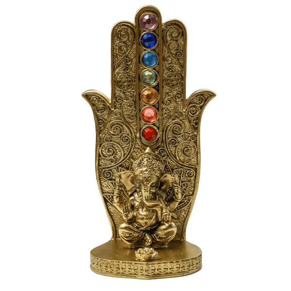 Chakra Hamsa Hand Statue