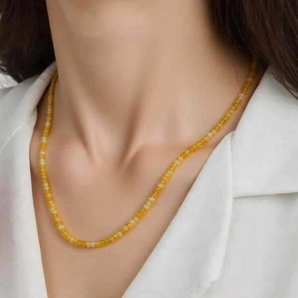 Faceted Citrine Necklace
