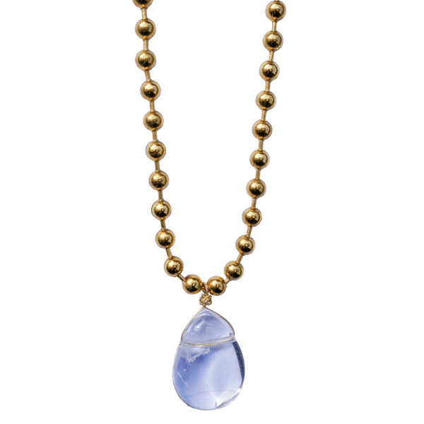Clear Quartz Ball Chain Necklace