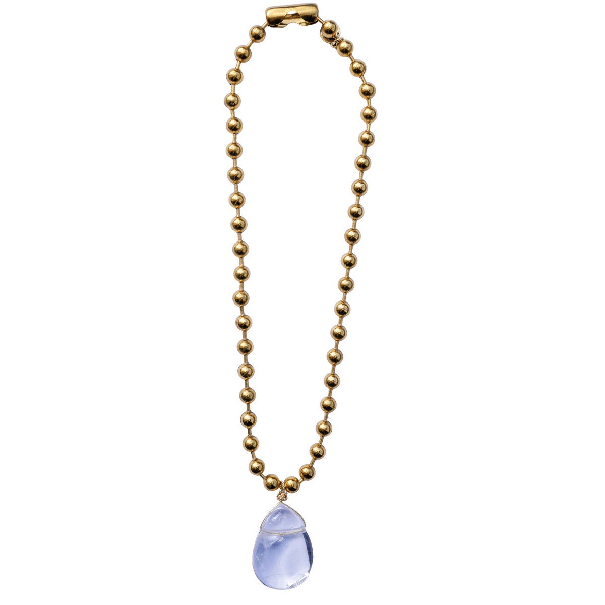 Clear Quartz Ball Chain Necklace