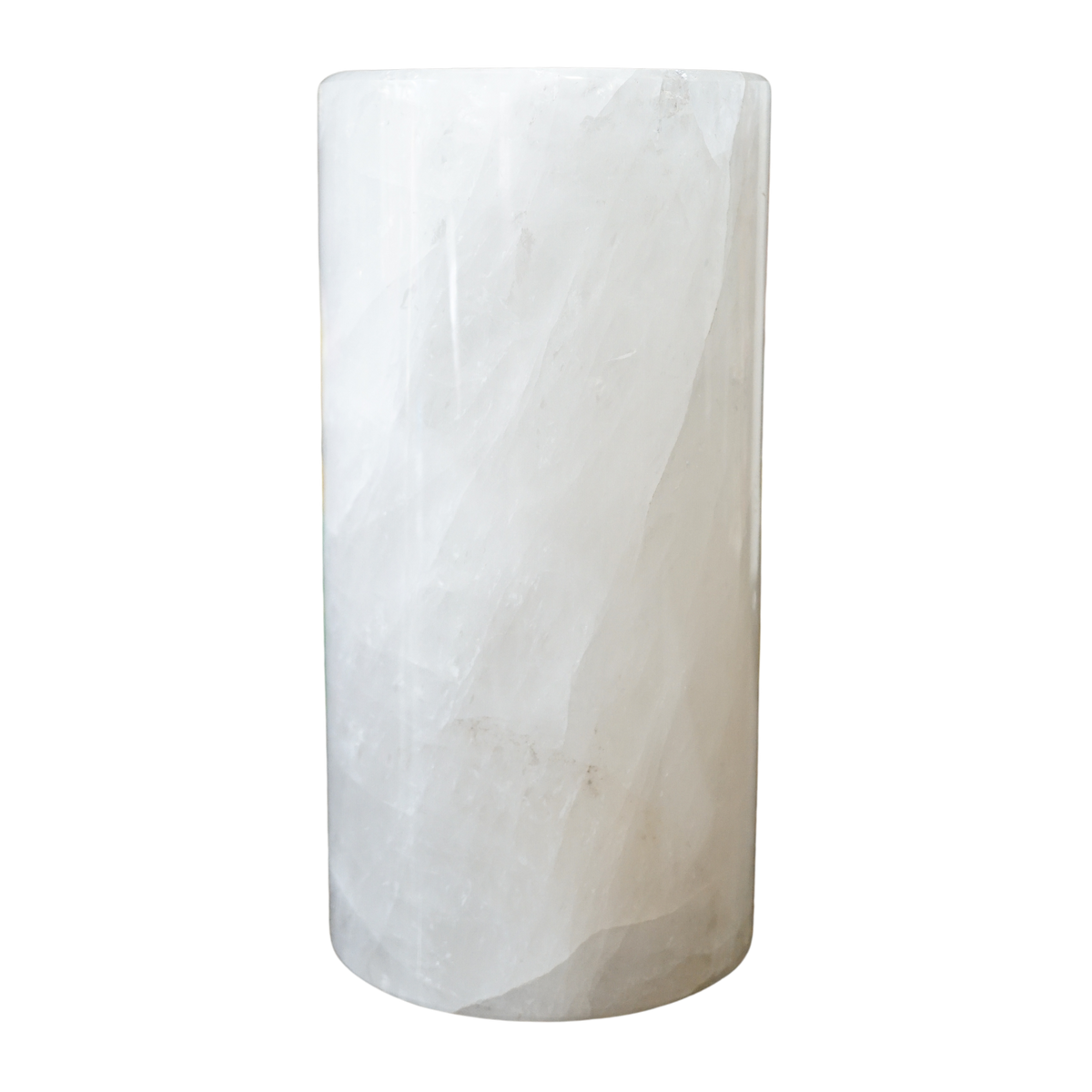Clear Quartz Pillar Light