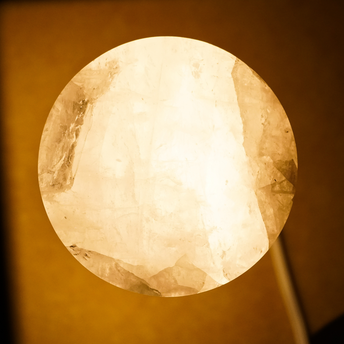 Clear Quartz Pillar Light