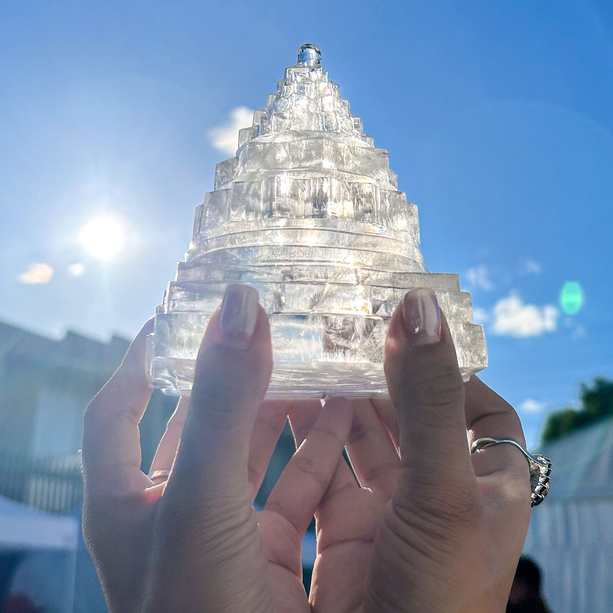 Clear Quartz Sri Yantra