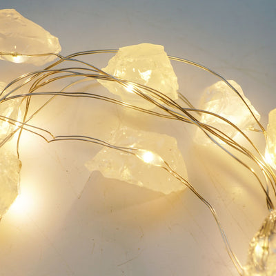 Clear Quartz Crystal String Lights