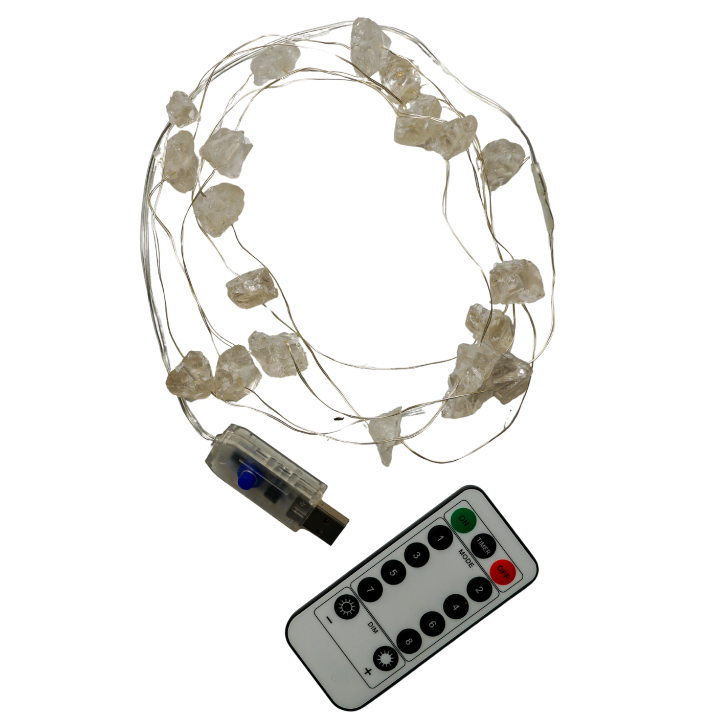 Clear Quartz Crystal String Lights