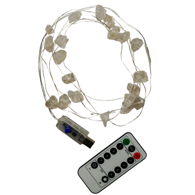 Clear Quartz Crystal String Lights