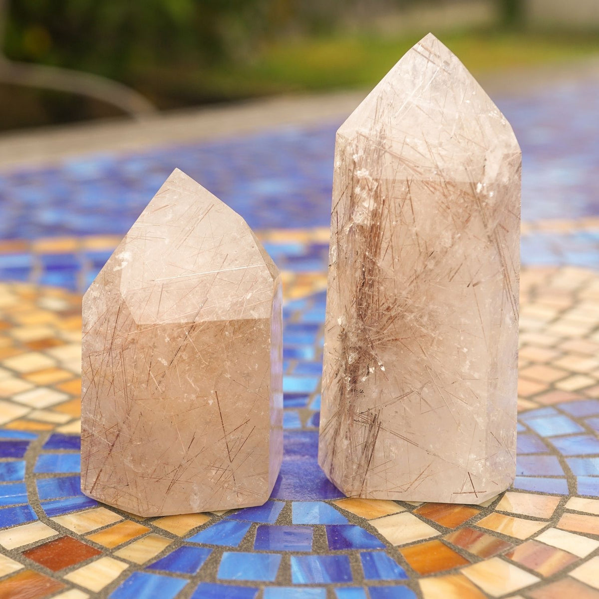 Copper Rutilated Quartz Point