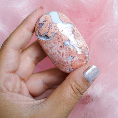 Cotton Candy Agate Touchstone