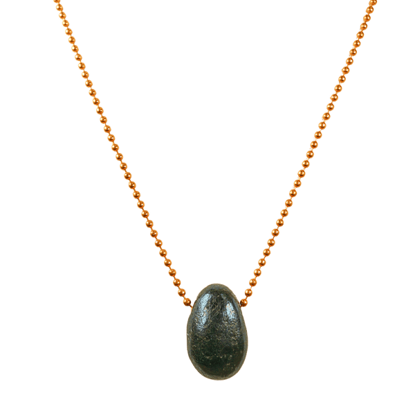 Covellite with Copper Ball Chain Necklace