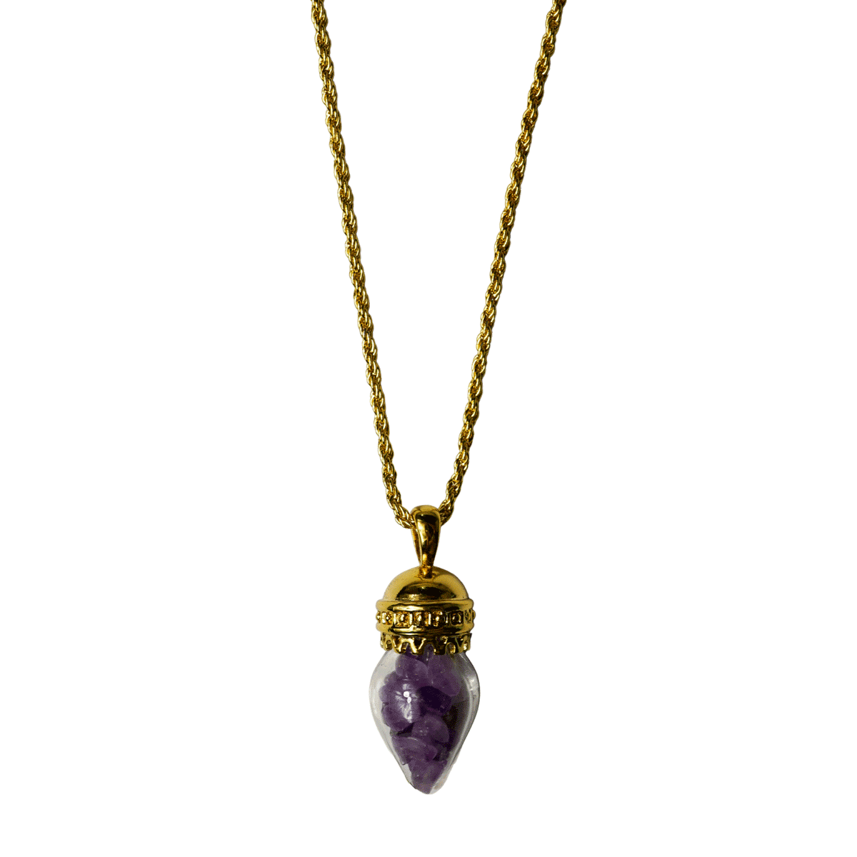 Crystal Chip Ornament Necklace