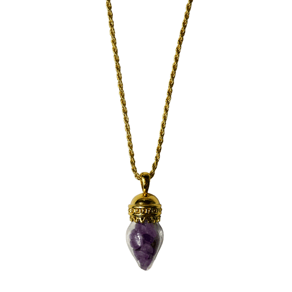 Crystal Chip Ornament Necklace