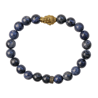 Dumortierite Buddha Bracelet