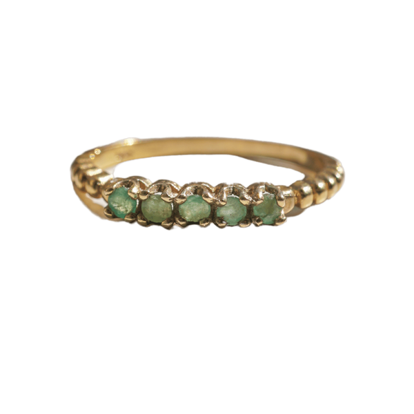 Emerald Vintage Italian Ring